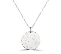 Momentos preciosos collar astro medalla grabada Aries, plata