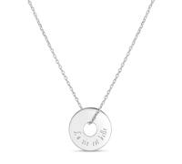 Momentos Preciosos Collar niño medalla objetivo personalizado, plata