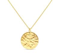 Momentos Preciosos Collar personalizado grabado en el reverso de la medalla, chapado en oro