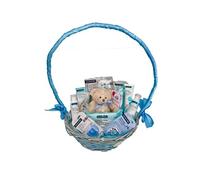 MomentosGourmet Cesta Suavinex Completa (Azul) by Regalo para bebé Muy práctico. Cesta Canastilla recién Nacido. Diaper Cake