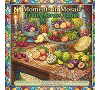 Moments in Mosaic: Fruits Across Lands: A Mosaic-Inspired Stained-Glass Coloring Book for Ages 8+. Teens, and Adults