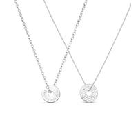 Moments Precious Duo collares personalizados hombre mujer medalla objetivo 15 mm plata