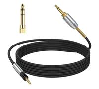 Momentum 2 - Cable de audio para Sennheiser Momentum 4, Momentum 3, HD1 | Para auriculares Sennheiser HD 400S, HD 450BT, PXC 550, PXC 550-II, ACCENTUM Plus, enchufe conmutable de 3,5 mm/6,35 mm, 2 m