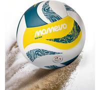 Momevo SunPro - Balón de voleibol de playa oficial, confirmado DVV, tamaño 5, superficie de suave microfibra de poliuretano, para playa y deportes al aire libre, idea de regalo (solo balón)
