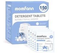 MOMFANN 150 tabletas detergentes profesionales de limpieza profunda para todas las lavadoras de biberones, tabletas de lavadora para lavadora de biberones, esterilizador y secadora, fácil de usar