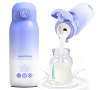 MOMFANN Calentador de biberones portátil para viajes, modos de calentamiento duales, calentador de leche para bebé sobre la marcha para leche materna, agua y fórmula, control preciso de temperatura