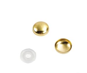 Momfin Cubiertas decorativas del tornillo del espejo, para el metal | Tornillo de espejo cubre 16 mm 20 mm tapa decorativa para tablero acrílico de vidrio, acabado de metal para marcos de pared