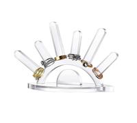 momgyaamz Organizador de Pendientes, Expositor de Pendientes para Guardar Collares, Pulseras, Anillos y Pendientes, Acrílico, Colgador Extraíble, Transparente, 1 Unidad