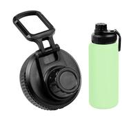 momgyaamz Tapa De Paja Para Botellas, Tapas Deportivas Con Gancho, Tapa De Paja De Repuesto Superior Para Botella De Boca Ancha, Accesorios Para Botellas De Agua, Od 68mm, Id 63mm, Negro, 1 Ud.