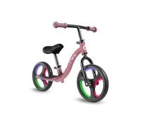 Momi Bicicleta sin Pedales ISOKA para niños de 2+ años (máx. 35 kg), 3,5 kg, Estructura metálica Ligera, Ajuste de Manillar y sillín sin Herramientas, Ruedas de Caucho TPR con LED