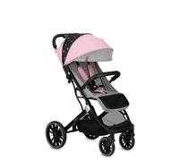 MoMi ESTELLE LIGHT PLUS a partir de los 6 meses (hasta 22 kg), silla de paseo plegable con arnés de 5 puntos, cesta de la compra, barra telescópica, se mantiene de pie plegada