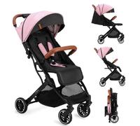MoMi ESTELLE Silla de Paseo Ligera y Plegable, Carrito de Bebé Compacto con Respaldo Reclinable, Arnés Ajustable de 5 Puntos, Capota Protectora, Gran Cesta de Almacenaje, desde 6 Meses hasta 15 kg