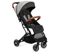 MoMi ESTELLE Silla de Paseo Ligera y Plegable, Carrito de Bebé Compacto con Respaldo Reclinable, Arnés Ajustable de 5 Puntos, Capota Protectora, Gran Cesta de Almacenaje, desde 6 Meses hasta 15 kg