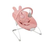 MoMi GLOSSY, mecedora para bebés hasta 9 kg con arnés de 3 puntos, estructura metálica con pies antideslizantes, 1,7 kg, 58×49×53 cm, módulo sensorial que apoya el desarrollo infantil