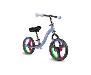 MoMi Isoka - Bicicleta de equilibrio infantil para niñas y niños a partir de 2 años (peso corporal máx. 35 kg), marco de metal ligero de 3,5 kg, ajuste de altura sin herramientas del manillar y sillín