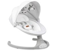 Momi KENANI Mecedora para niños de hasta 9 kg, Plegable, con Mando a Distancia y Bluetooth Gris Claro