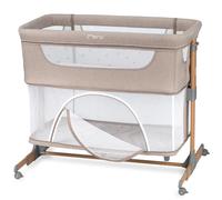 Momi La Cuna Smart Bed multifunción 4 en 1, Cuna colecho y Parque, para niños de hasta 15 kg, con Ajuste de Altura de 5 Posiciones, con colchón, Correas de sujeción y Ruedas