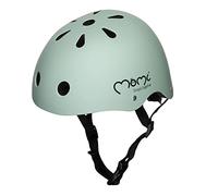 MoMi Mimi Casco Ajustable para niños, Circunferencia 48-55 cm, Casco de Bicicleta a Prueba de Golpes, 11 Orificios de ventilación, Acolchado de Espuma, Correa de Barbilla Ajustable