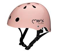 MoMi Mimi Casco Ajustable para niños, Circunferencia 48-55 cm, Casco de Bicicleta a Prueba de Golpes, 11 Orificios de ventilación, Acolchado de Espuma, Correa de Barbilla Ajustable