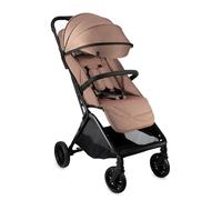 MoMi Passeggino ANDREA LIght Brown chiusura automatica Portata 22 Kg , zainetto fasciatoio, zanzariera, parapioggia