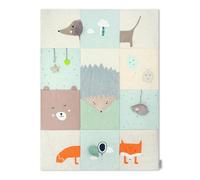 Momi VOLPI Alfombra sensorial para bebés y niños pequeños 120 x 160 cm, Alfombra de Juego y Manta para Gatear para niñas y niños, Plegable en una Bolsa con Asas de Transporte