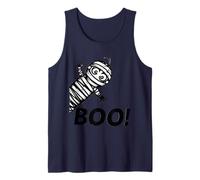 Momia Boo! Divertido Ocultar Peekaboo Momia de Halloween de Miedo Camiseta sin Mangas