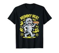 Momia MIA Divertido Halloween Pizza Humor Camiseta