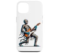 Momia tocando la guitarra eléctrica de pie divertido Carcasa para iPhone 13