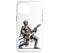 Momia tocando la guitarra eléctrica de pie divertido Carcasa para iPhone 16 Pro Max