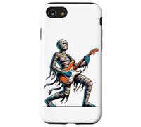 Momia tocando la guitarra eléctrica de pie divertido Carcasa para iPhone SE (2020) / 7 / 8