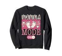 Momma Mode On Pronto Ser Mamá Promocionado A Mamá Día De La Madre Sudadera