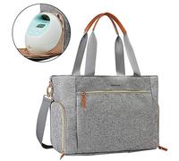 mommore Bolsa de extractor de leche para pañales con funda para laptop de 15 pulgadas que se adapta a la mayoría de extractores de leche como Medela, Spectra S1, S2
