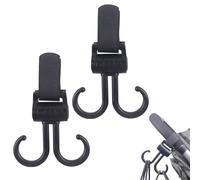 Mommy Hook para cochecito, ganchos de cochecito de bebé, Ganchos de cochecito ajustable Diseño sin deslizamiento, Ajuste de servicio pesado clips de de campamento para mamá bebé papá