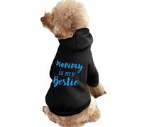 Mommy is My Bestie - Sudadera con Capucha para Perro, Disfraz de Perro, Ropa acogedora para Mascotas XL
