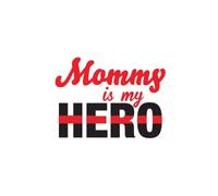 Mommy is My Hero| Fina Línea Roja | Gran idea de regalo, 2 unidades, pegatinas de 5 pulgadas | S10189