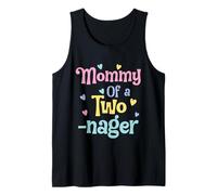 Mommy of A Twonager Matching Family Party 2nd Birthday Mom Camiseta sin Mangas