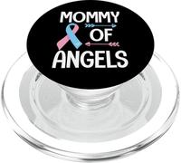 Mommy of Angels Cinta aborto involuntario Conciencia mamá Recuerdo Regalo PopSockets PopGrip para MagSafe