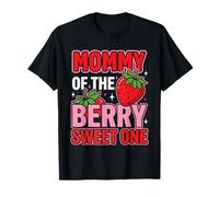 Mommy of The Berry Sweet One Strawberry 1st Birthday Mom Camiseta