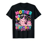 Mommy of The Birthday Girl Cute Axolotl Family Party Camiseta