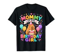 Mommy of The Birthday Girl Cute Capybara Family Party Camiseta