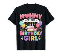 Mommy of The Birthday Girl Cute Family Birthday Party Camiseta