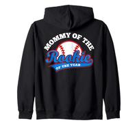 Mommy of The Rookie of The Year Baseball Mom First Birthday Sudadera con Capucha