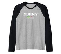 Mommy Powered By Love Fueled By Coffee Camiseta Manga Raglan
