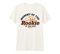 Mommy Rookie of The Year Basketball Mom of The Birthday Boy Camiseta Premium