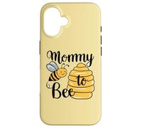 Mommy To Be New Mom Bee Baby Shower Baby Shower Anuncio Carcasa para iPhone 16