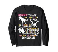 Mommy You Are As Strong As Strong As T Rex Dinosaur Mother's Day Manga Larga
