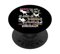 Mommy You Are As Strong As Strong As T Rex Dinosaur Mother's Day PopSockets PopGrip Adhesivo