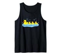 Mommy You'Re My Lucky Duck Lindo Pato de Goma Camiseta sin Mangas
