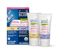 Mommy's Bliss Organic Little Gums Soothing Massage Gel - Day & Night Combo (2 Tubes), mild, sweet flavor, 1.06 Ounce