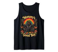 Mommy's Good Boy Hombre Lobo Divertido Camiseta sin Mangas